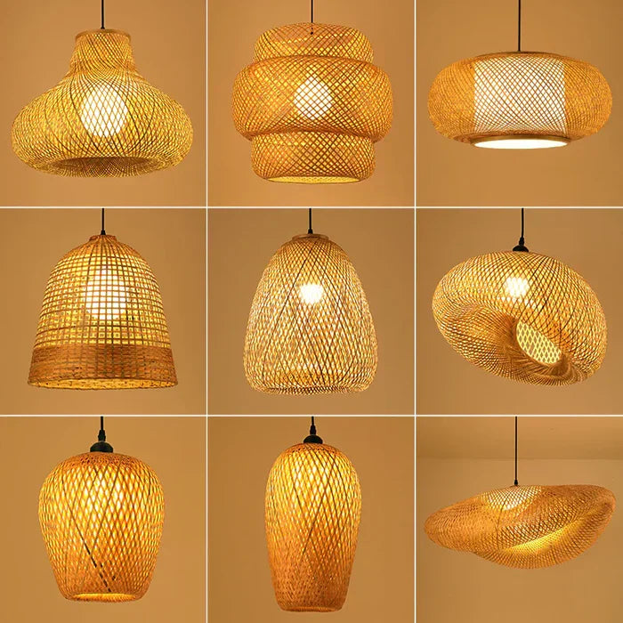 RayaLicht – Handmade Rattan Hanging Lamp for Your Interior