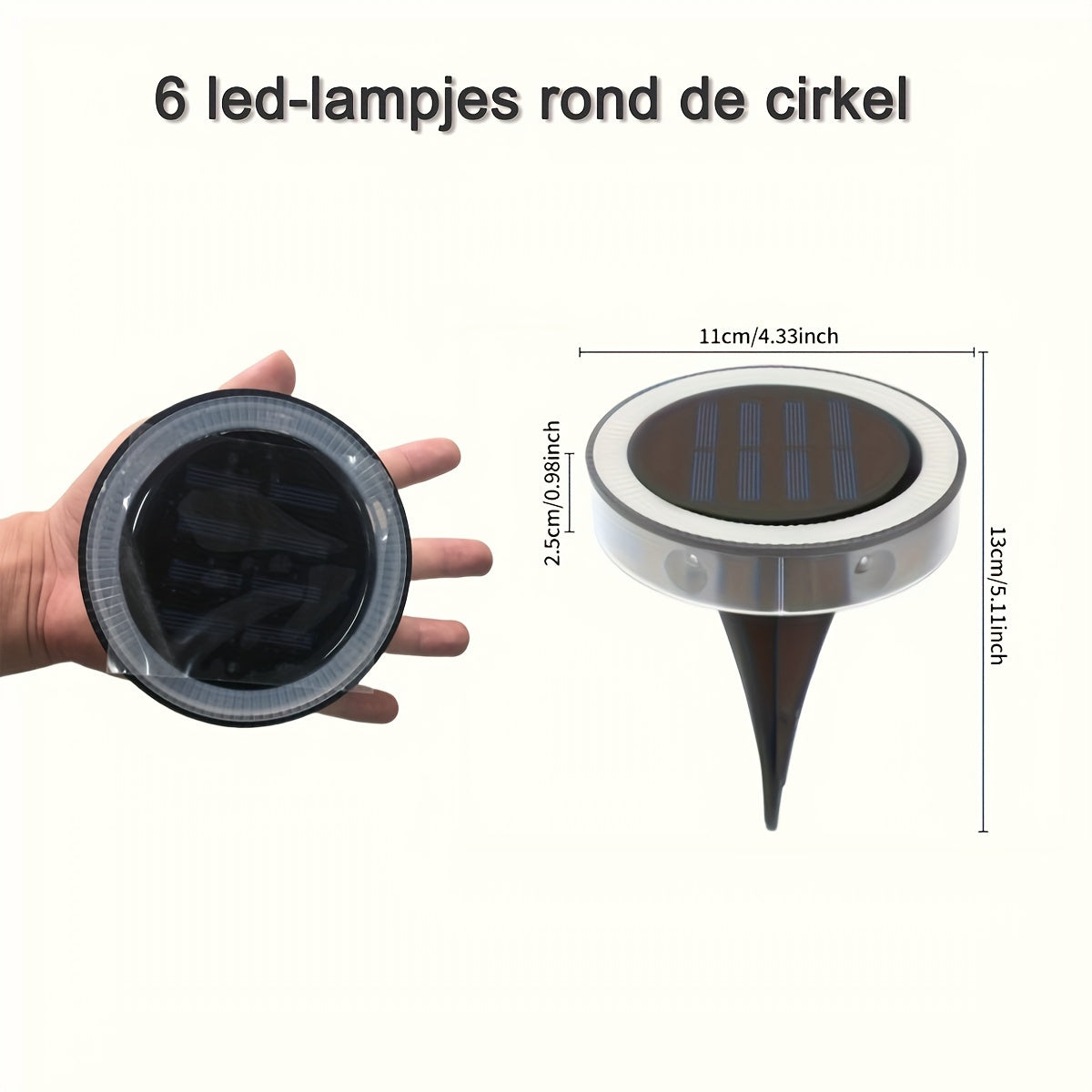 SolarGlow – 6 LED Outdoor Garden Lighting