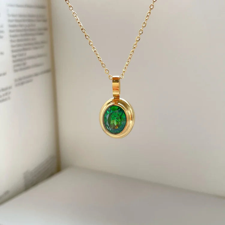 Celeste Vintage Gemstone Necklace
