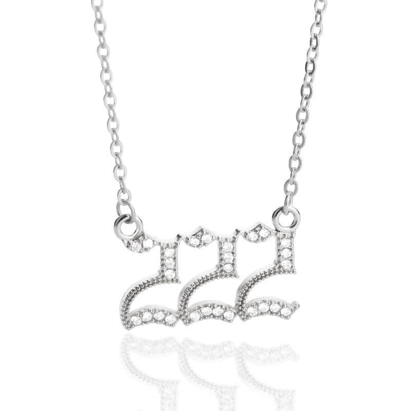 Seraphina Zirconia Angel Number Necklace - A Symbolism of Protection and Love
