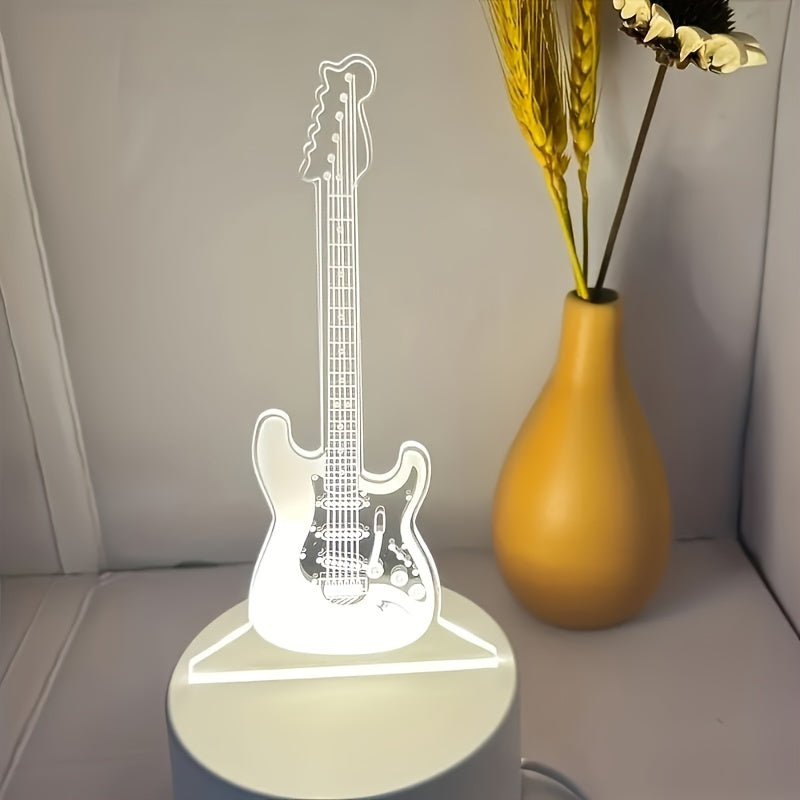 MusicGlow – 3D Gitarr Nattlampa med Färgbelysning