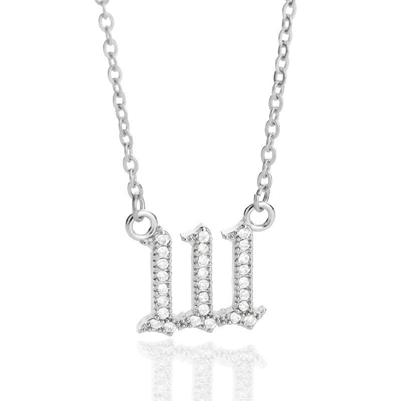 Seraphina Zirconia Angel Number Necklace - A Symbolism of Protection and Love