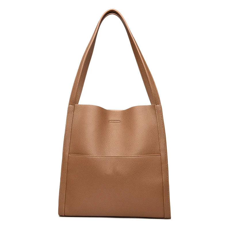 LuxeCarry - Elegant Leather Shoulder Bag for Women