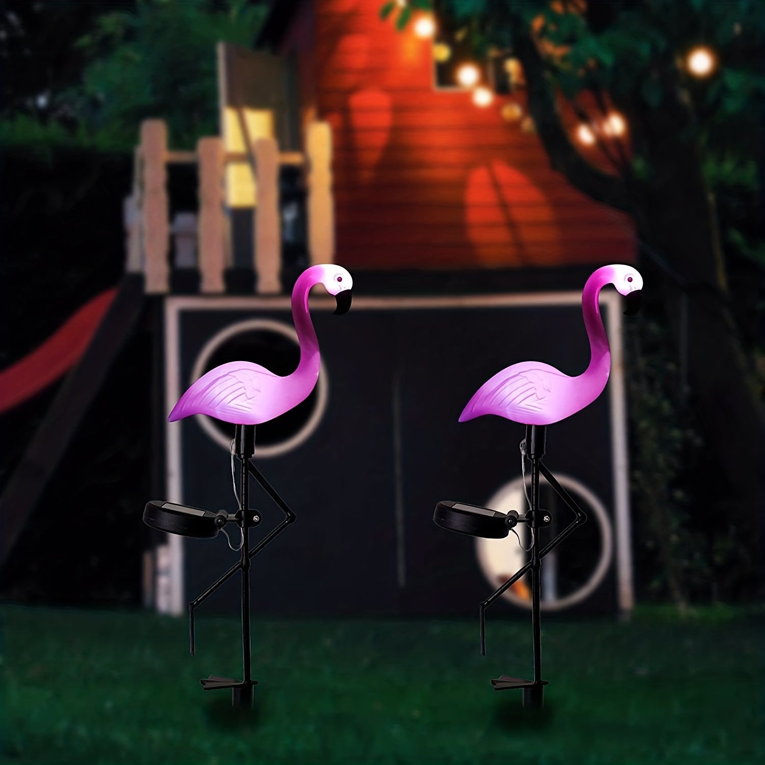 Solar Flamingo Lamp - Elegant Solar Flamingo Garden Lamp