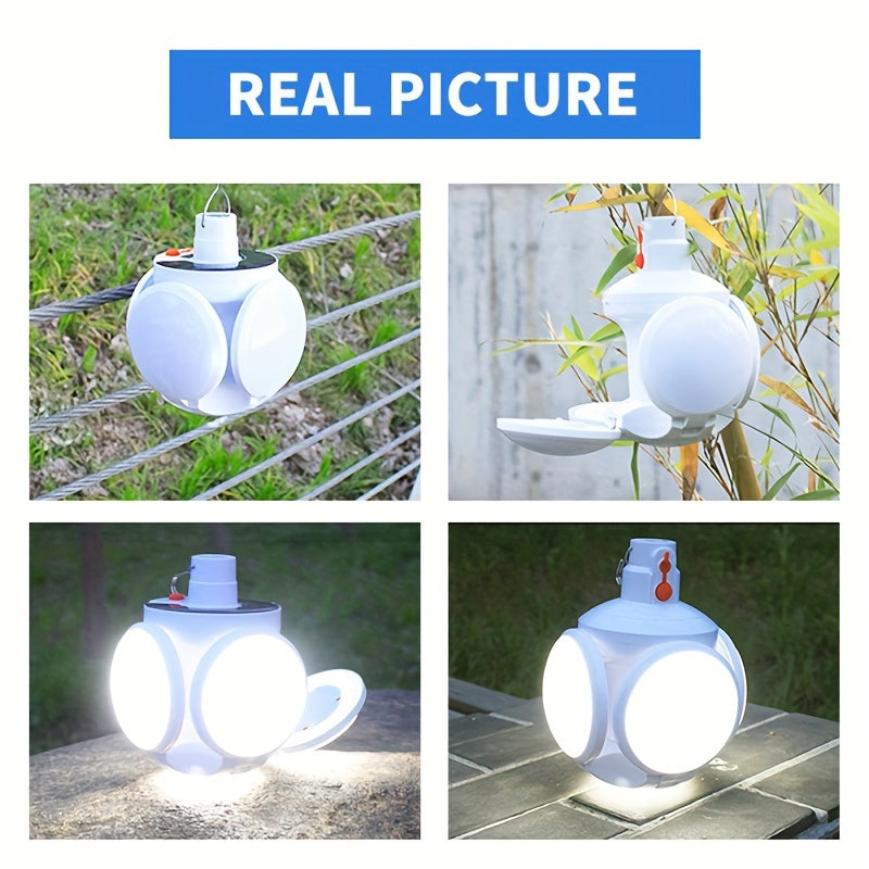 SolarFold Lamp - Portable Rechargeable LED Camping Light