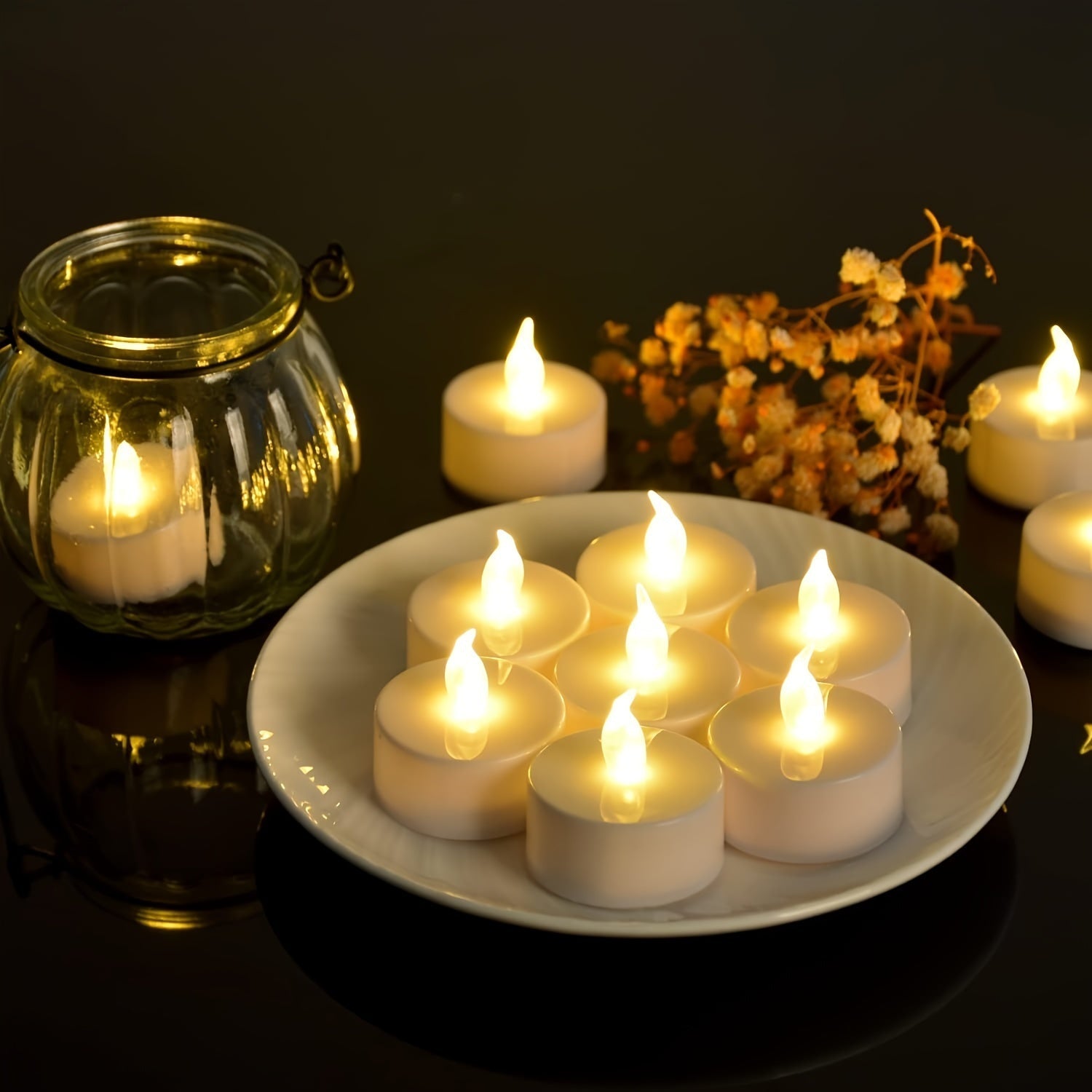 FlameFree LED Tealights – Atmospheric Lighting for All Occasions