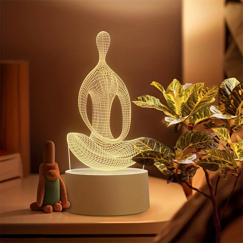 ZenLight - Modern 3D Yogalampa