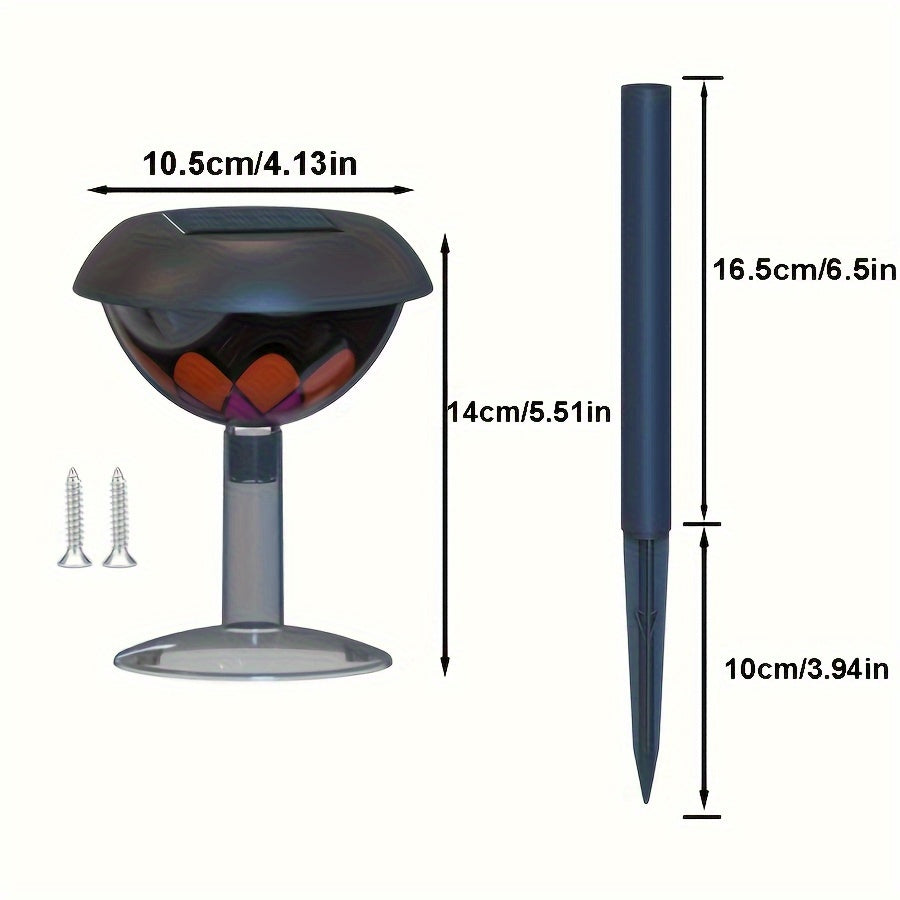 SolarBloom Lampa – Solenergi Bordslampa med Blommig Design