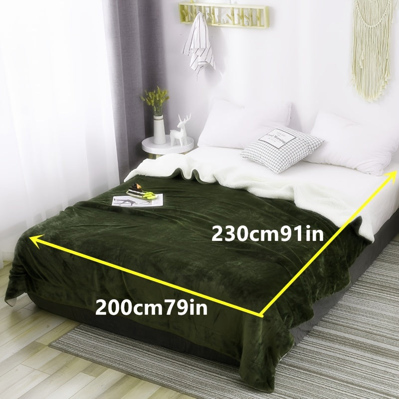 LuxeFlannel – Double-Sided Sherpa Blanket for Ultimate Comfort