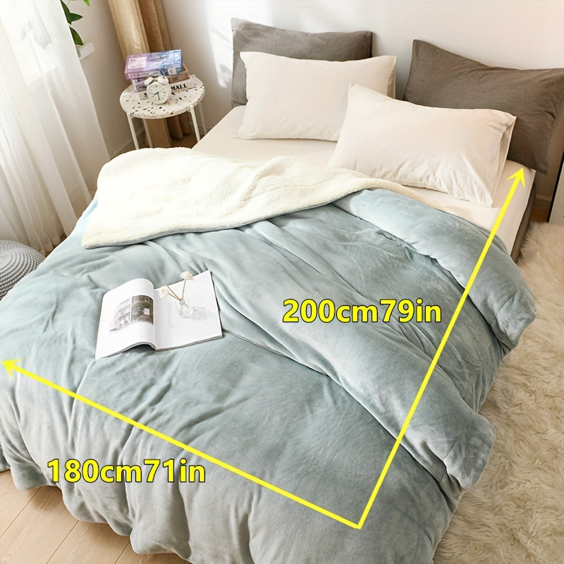 LuxeFlannel – Double-Sided Sherpa Blanket for Ultimate Comfort