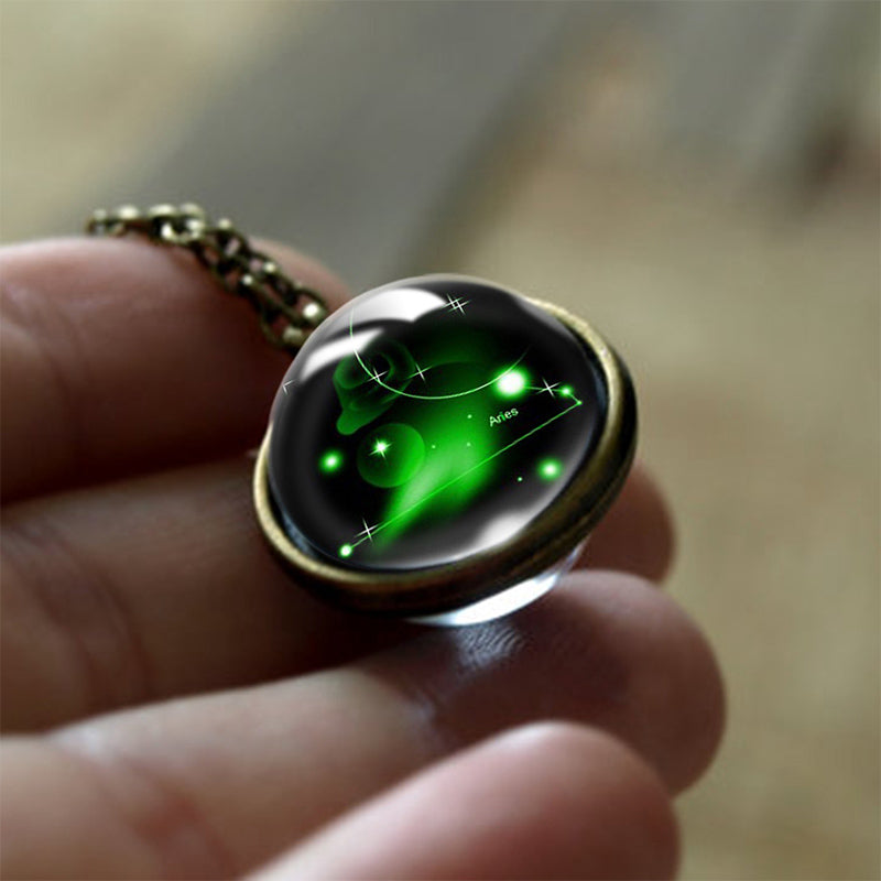 Sofias Glas 12 Zodiac Signs Protection Pendant - Enchanting Protection for Your Zodiac Sign