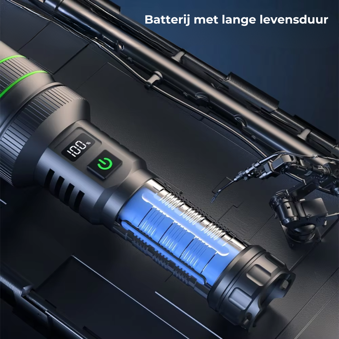 PowerBeam - Powerful LED flashlight with zoom function