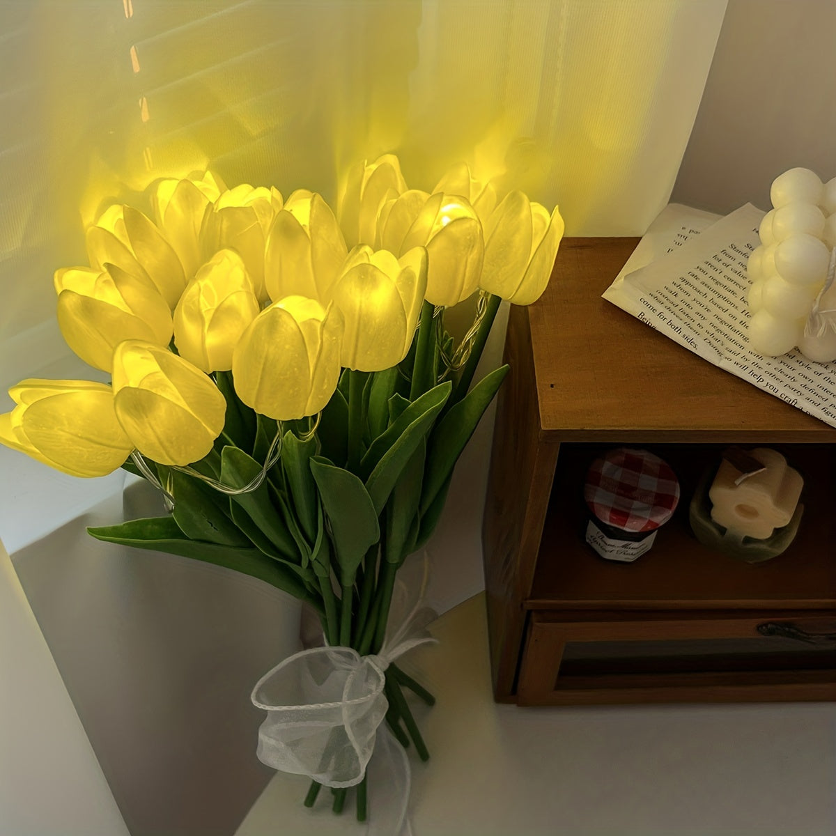 TulipGlow Lamp – LED Flower Night Light for the Room