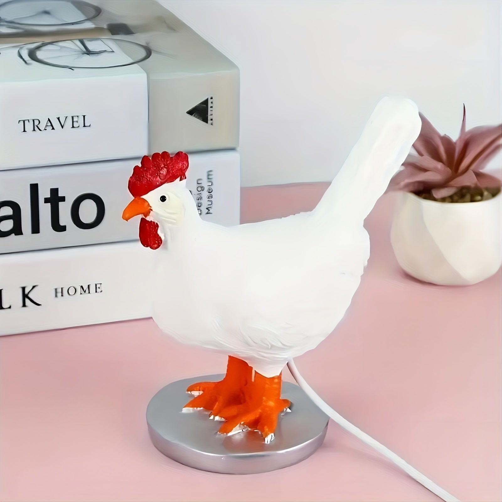EggGlow Lamp – Realistic 3D Tilted Egg LED with USB