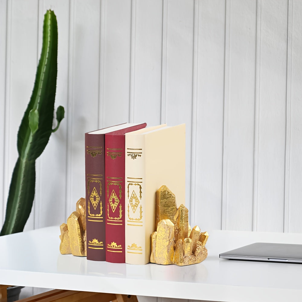 CrystalForm - Vintage Bookends with Crystal Design
