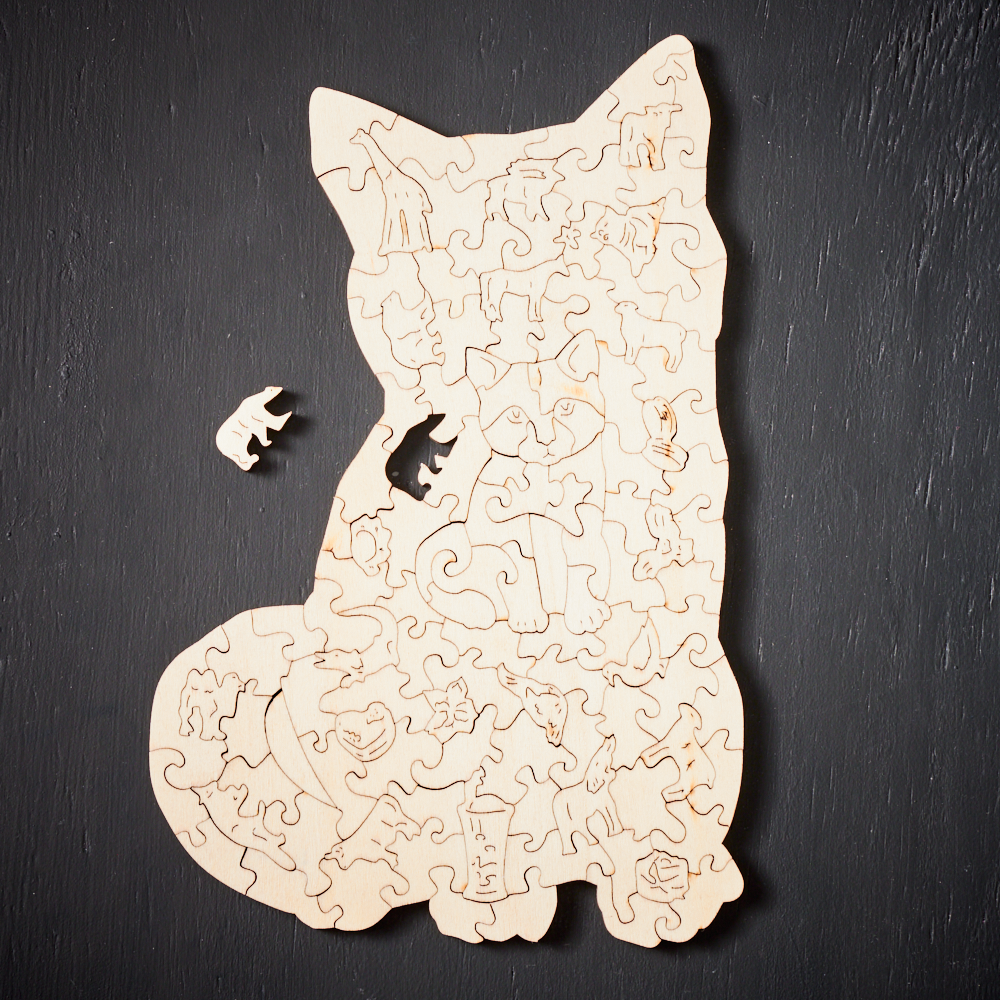 WoodlyShapes Puzzle – Creative Wooden Animals