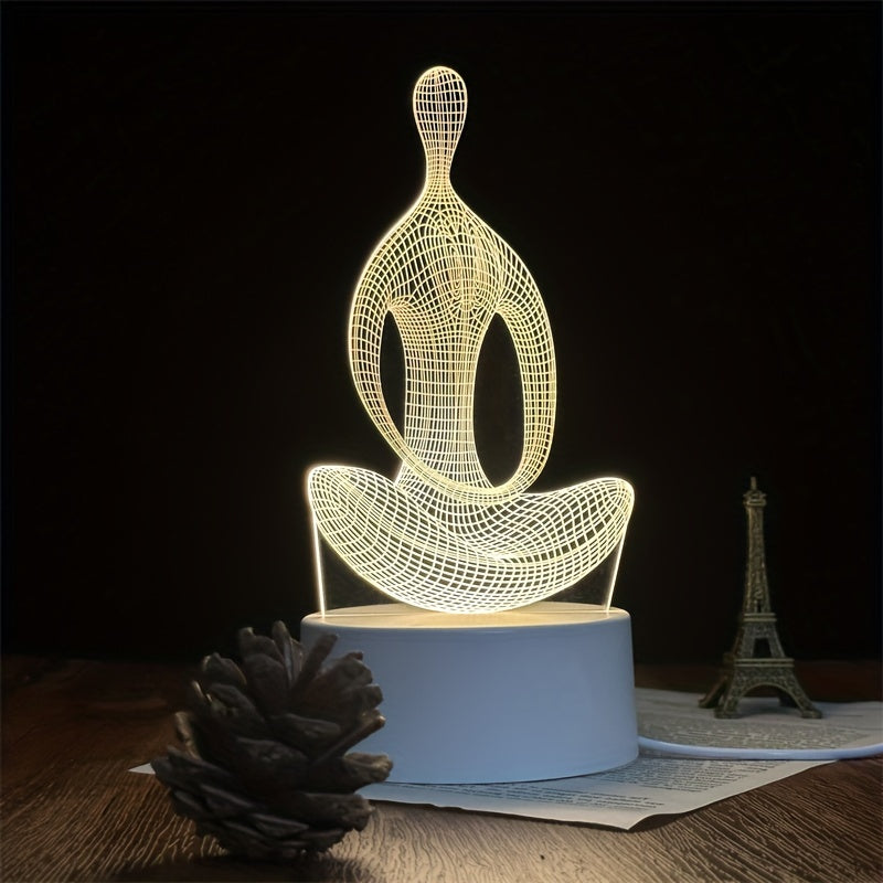 ZenLight - Modern 3D Yogalampa