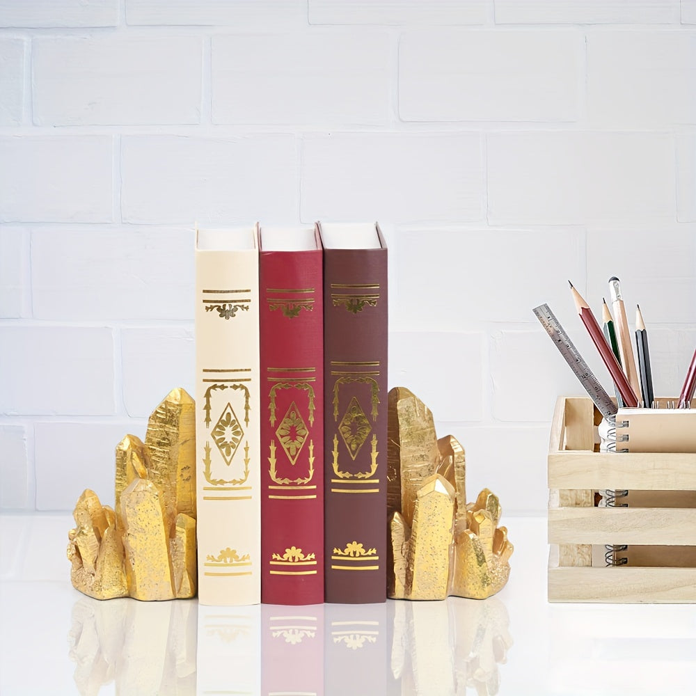 CrystalForm - Vintage Bookends with Crystal Design