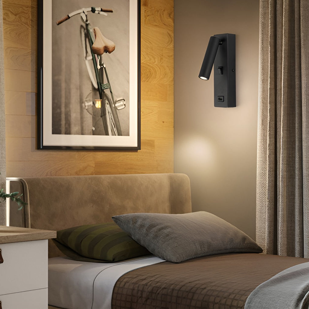 ArtiLicht Luxe Wall Lamp with Adjustable LED and USB Charging Port