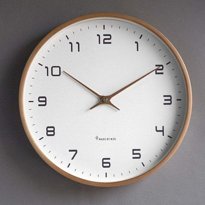 NordicTimber - Large Wooden Hanging Clock for Your Interior