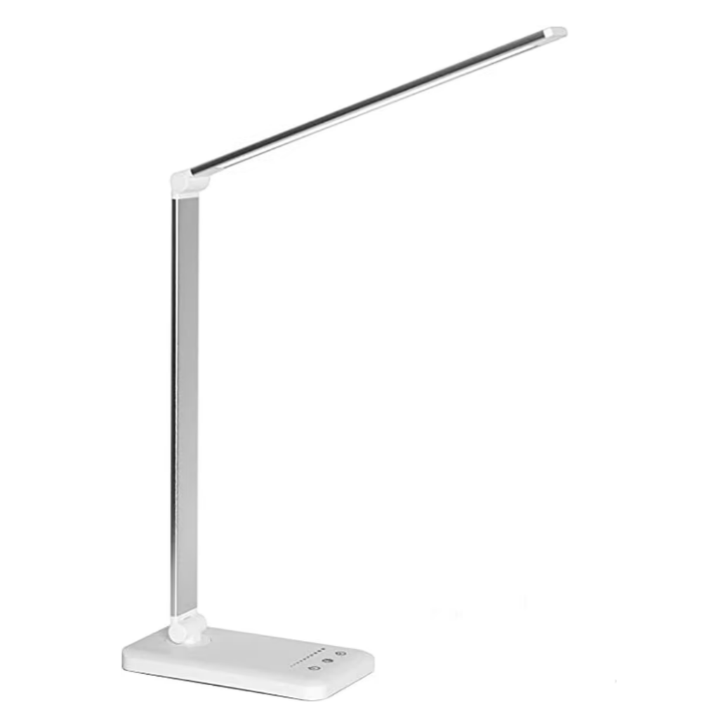 LED Desk Lamp - Table Lamp with USB Charging Port, 5 Light Settings and Brightness Levels