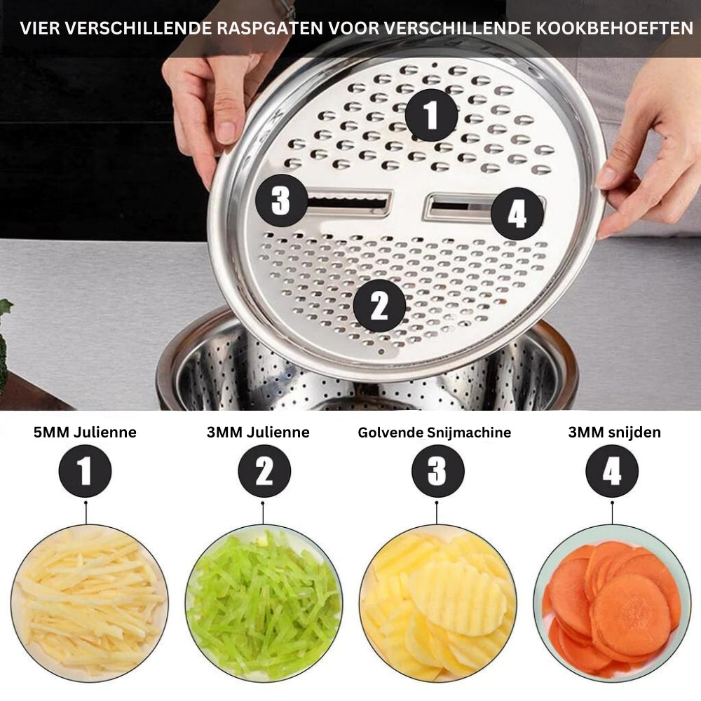 Master Chop - Stylish 3-in-1 Cutting Board in RVS