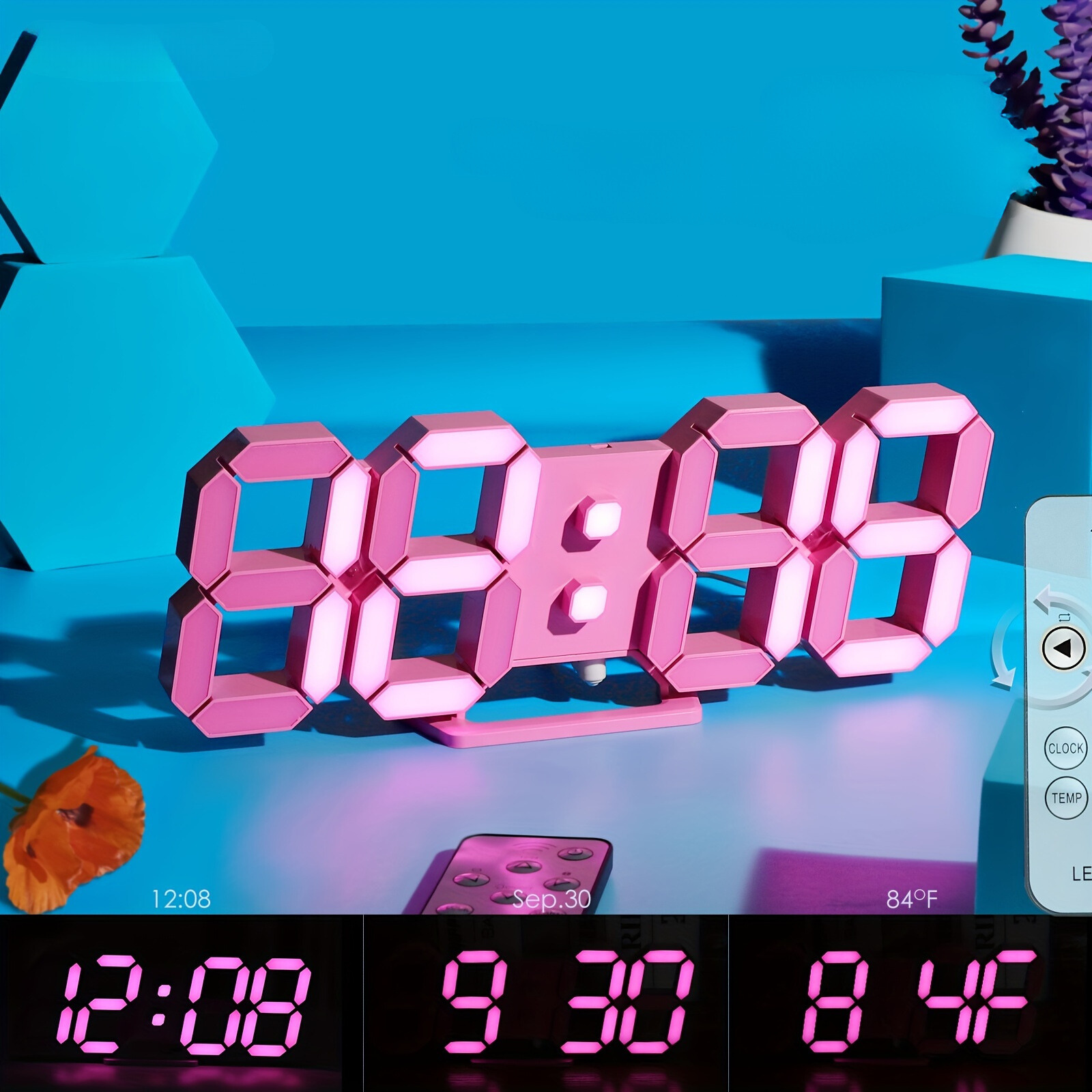 LuxTime – Stylish Digital LED Alarm Clock with Dimmer