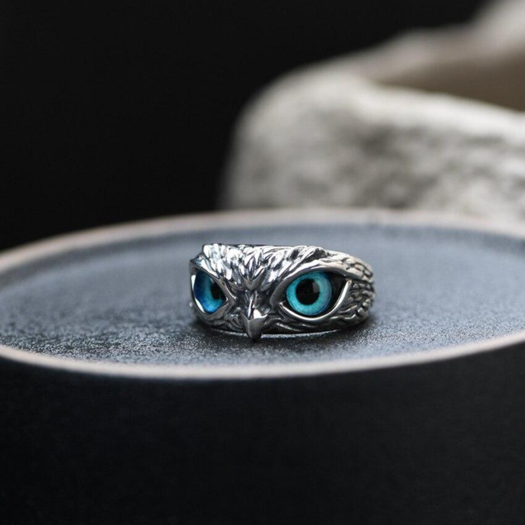 Ophelia Owl Charm Ring - Silver Charm Ring for Stylish Looks