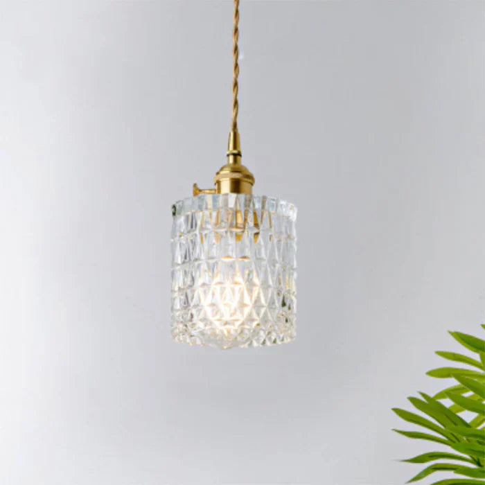 OpulentGlow Pendant – Elegant Glass Ceiling Lamp