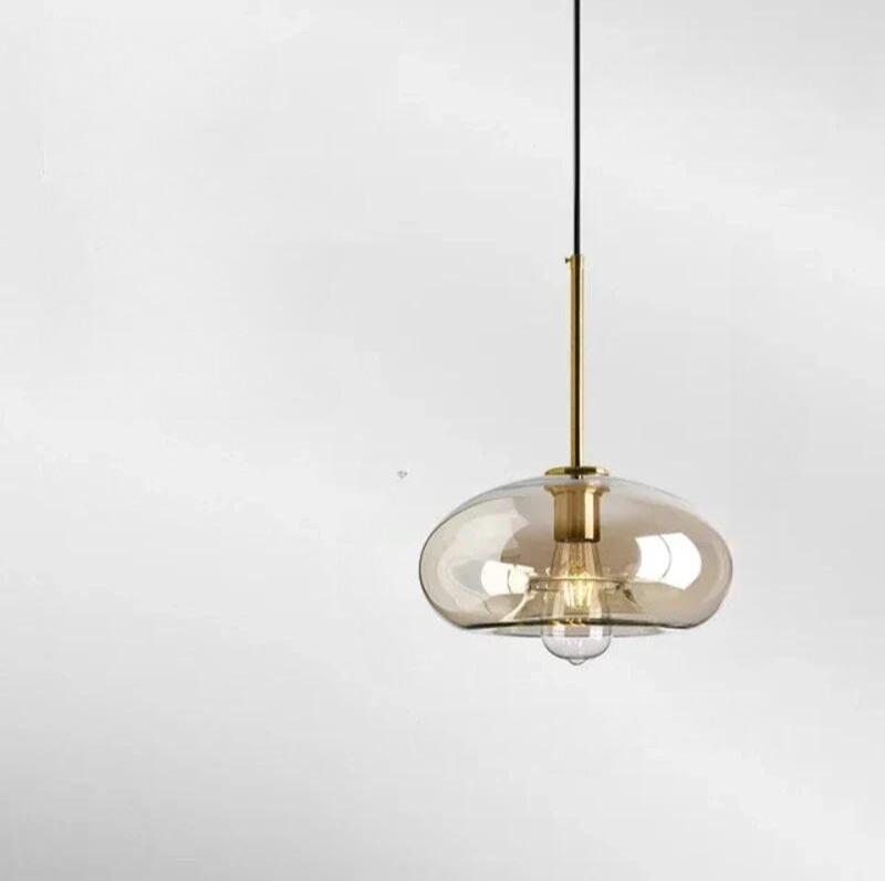 NordicGlow – Elegant Scandinavian Glass Ceiling Lamp
