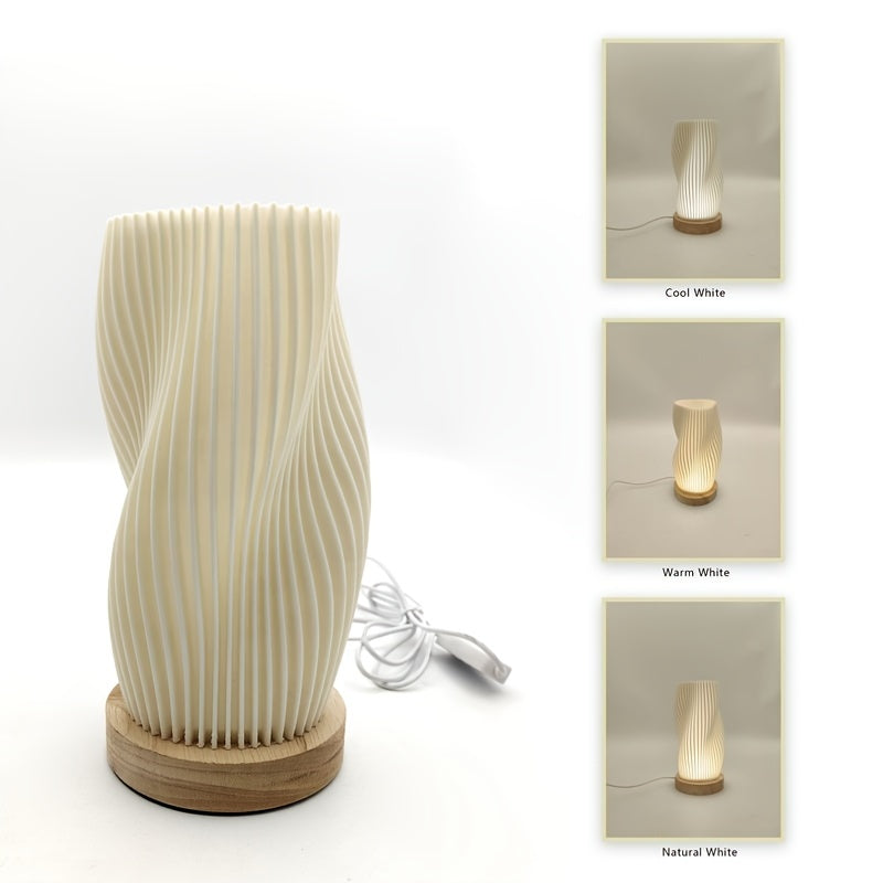 CozyLight – Dimbar LED Nattlampa med Trä