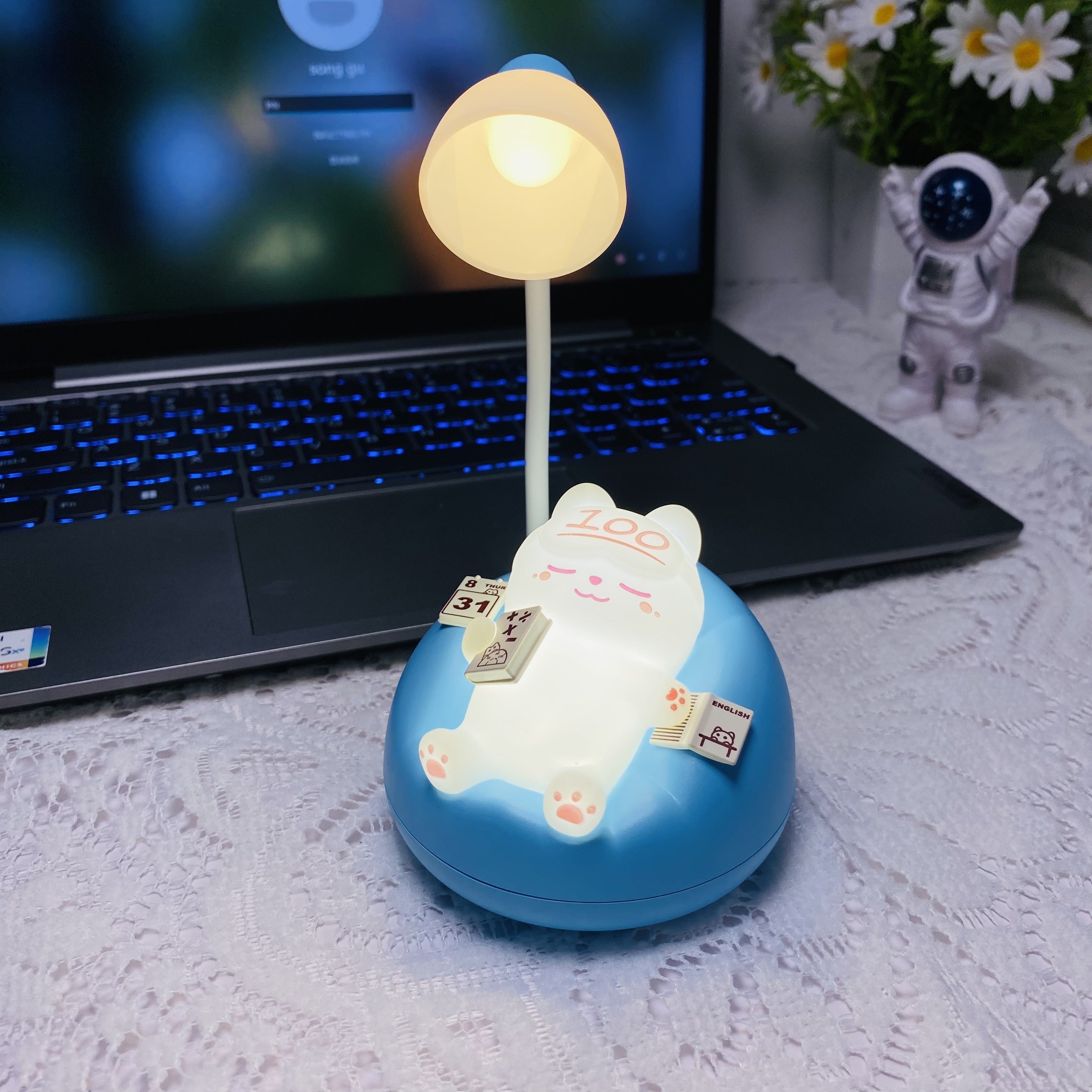 SleepyKitten Lamp - USB Rechargeable LED Night Light