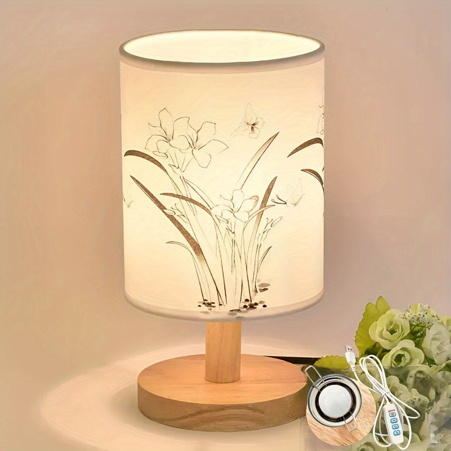 WoodGlow – Justerbar LED Bordslampa med USB