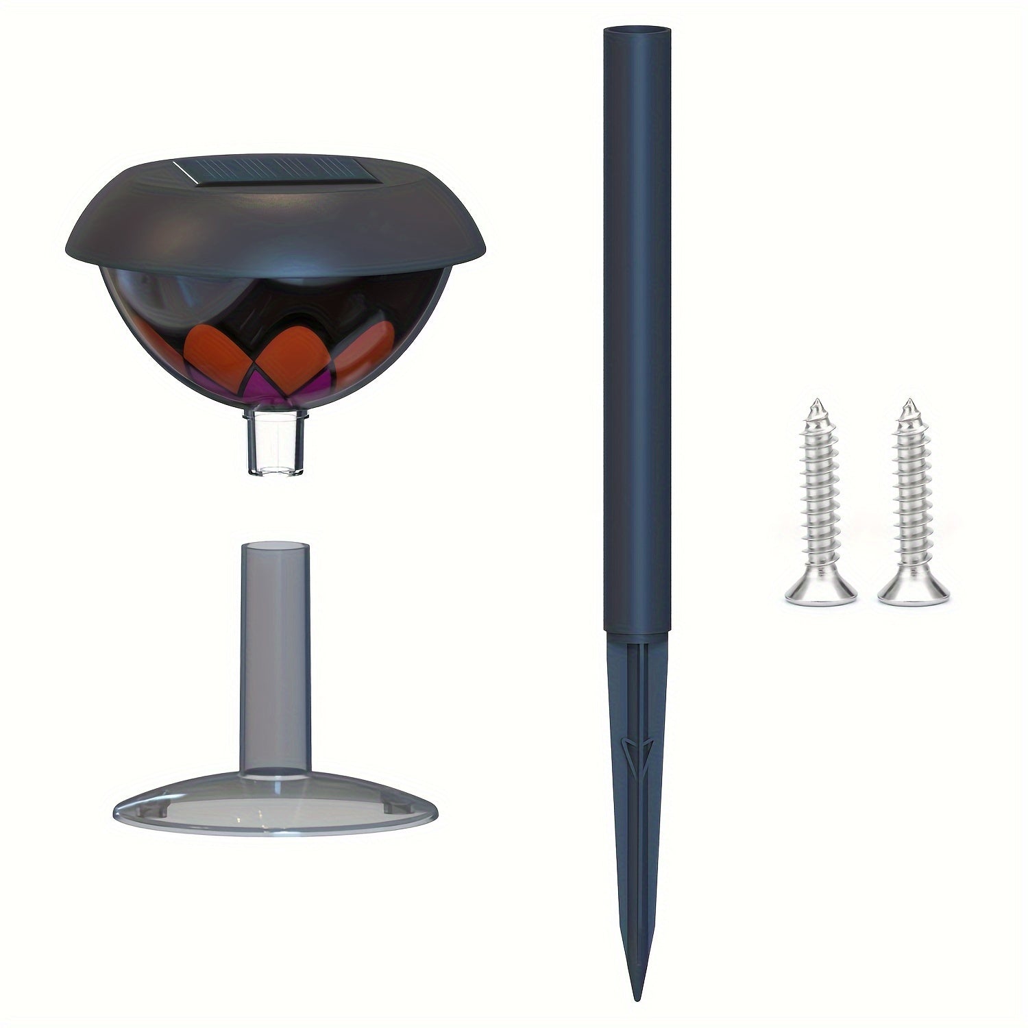 SolarBloom Lampa – Solenergi Bordslampa med Blommig Design