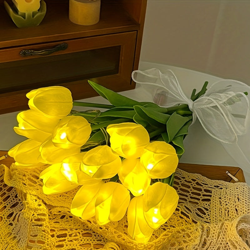 TulipGlow Lamp – LED Flower Night Light for the Room