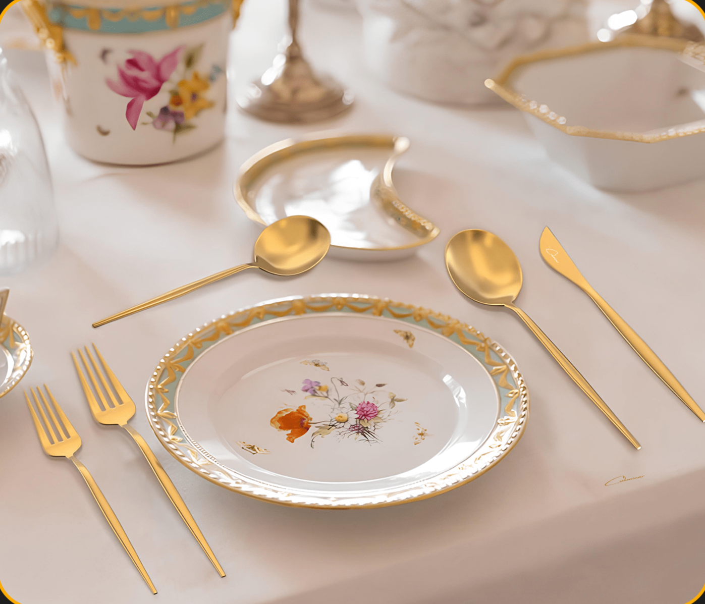 GoudenGlans - Luxury 20-Piece Cutlery Set for Elegant Dinner