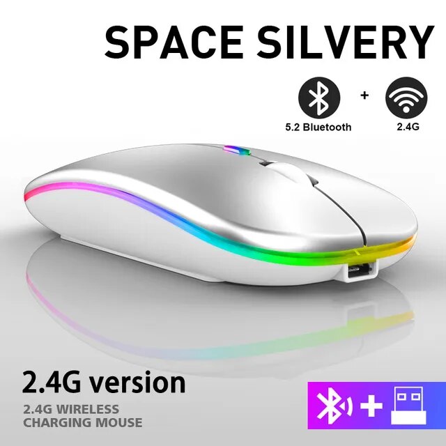 LuxeClick Mouse – Wireless Rechargeable Bluetooth Mouse