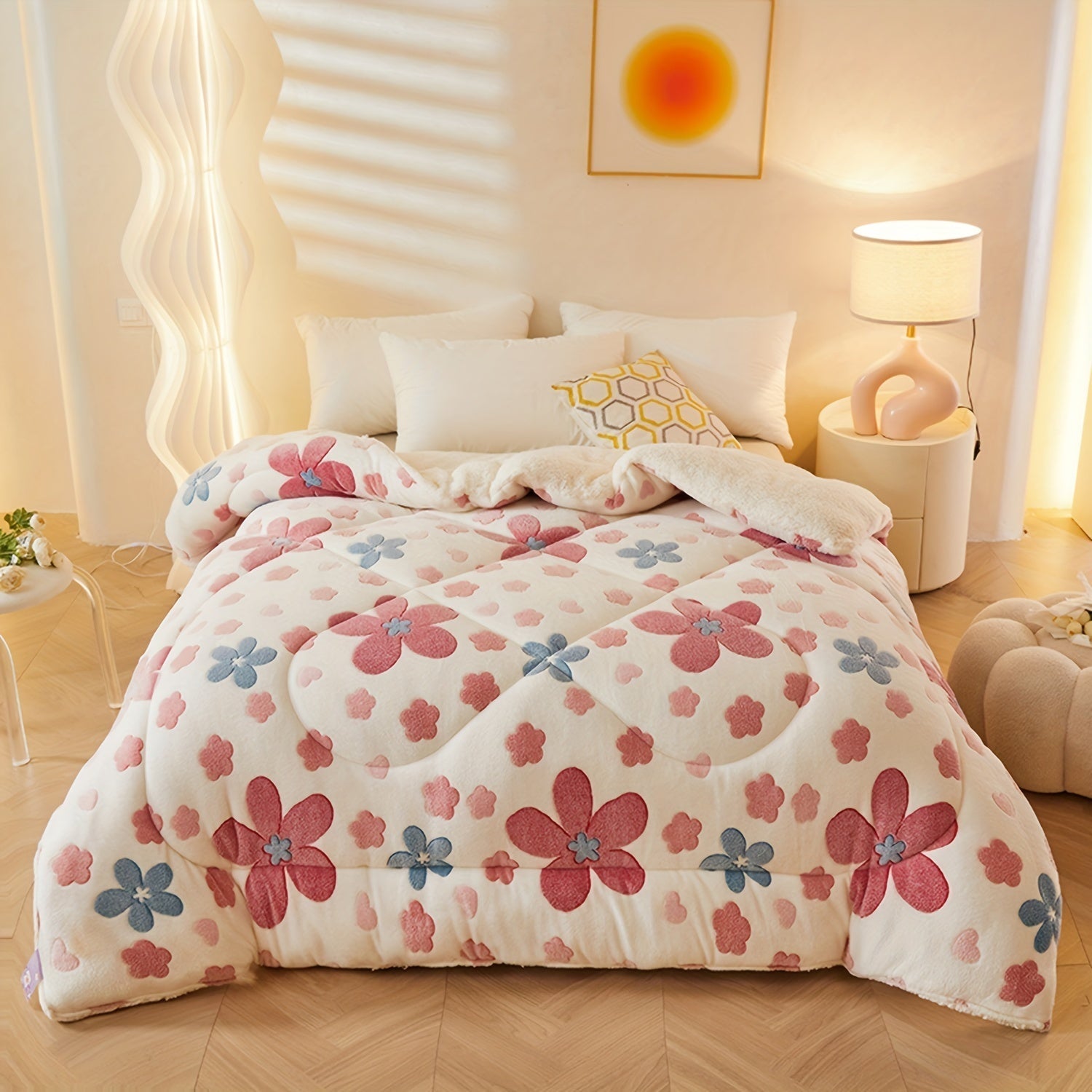 FloralDream – Soft Fleece Winter Blanket
