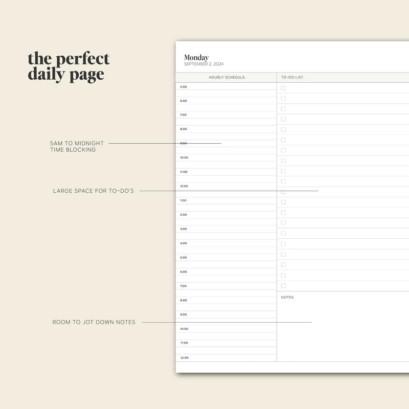 PlanEase - Stylish 24-25 Year Planner for Efficiency