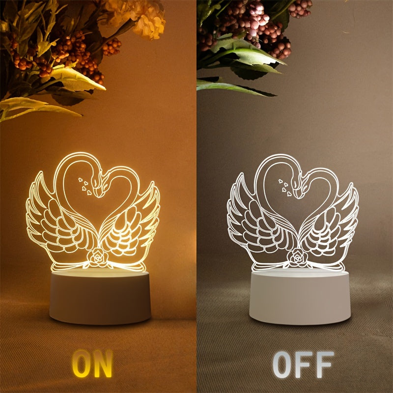SwaneLume – USB 3D LED Table Lamp
