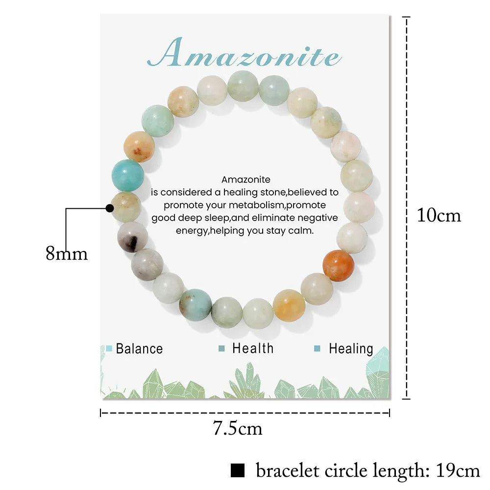 Aria: Natural Crystals Bracelet for Healing Energy