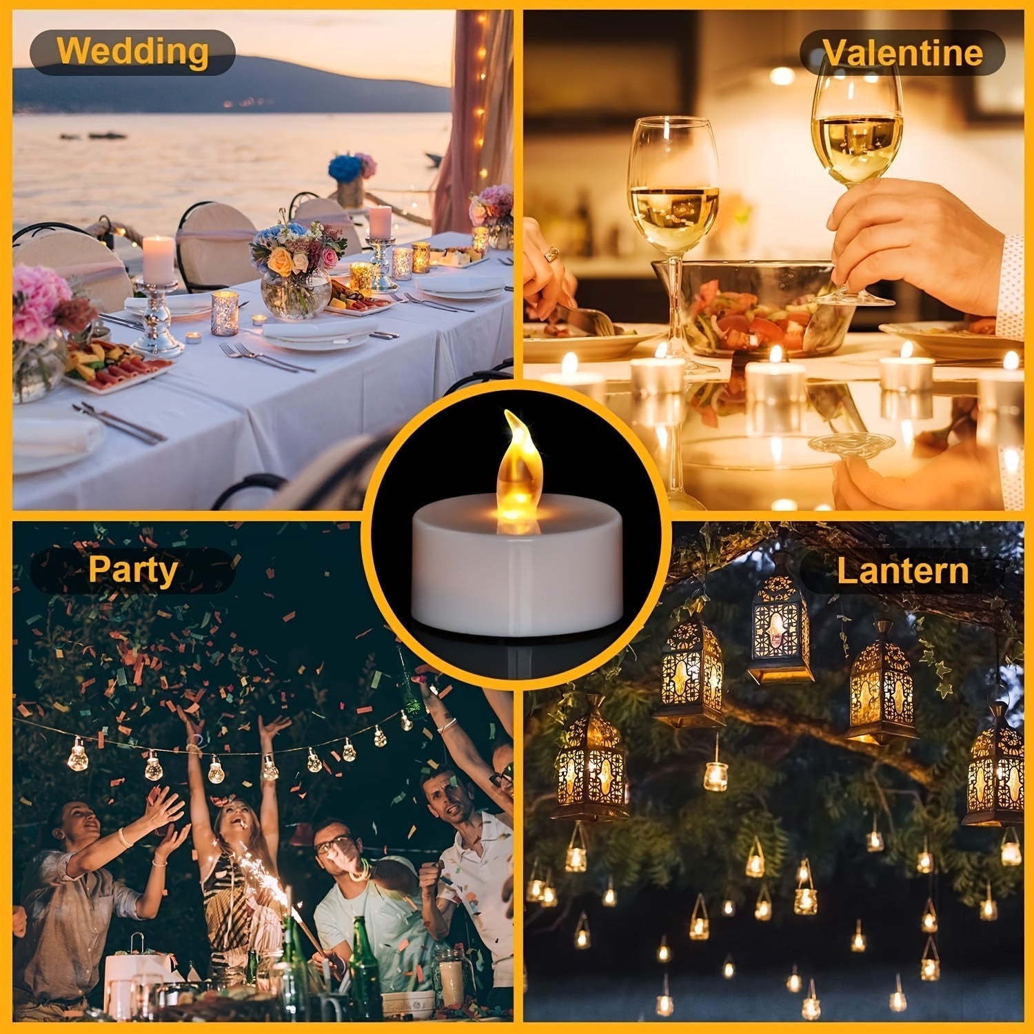 FlameFree LED Tealights – Atmospheric Lighting for All Occasions