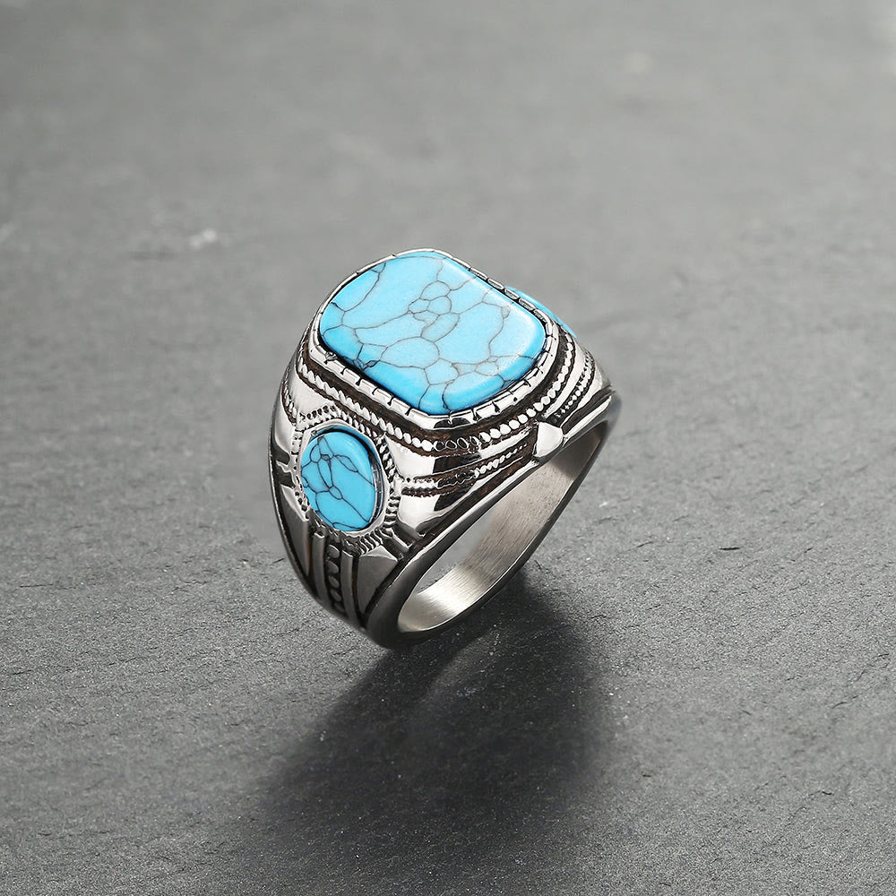 Impressive Thorin Turquoise Men's Ring