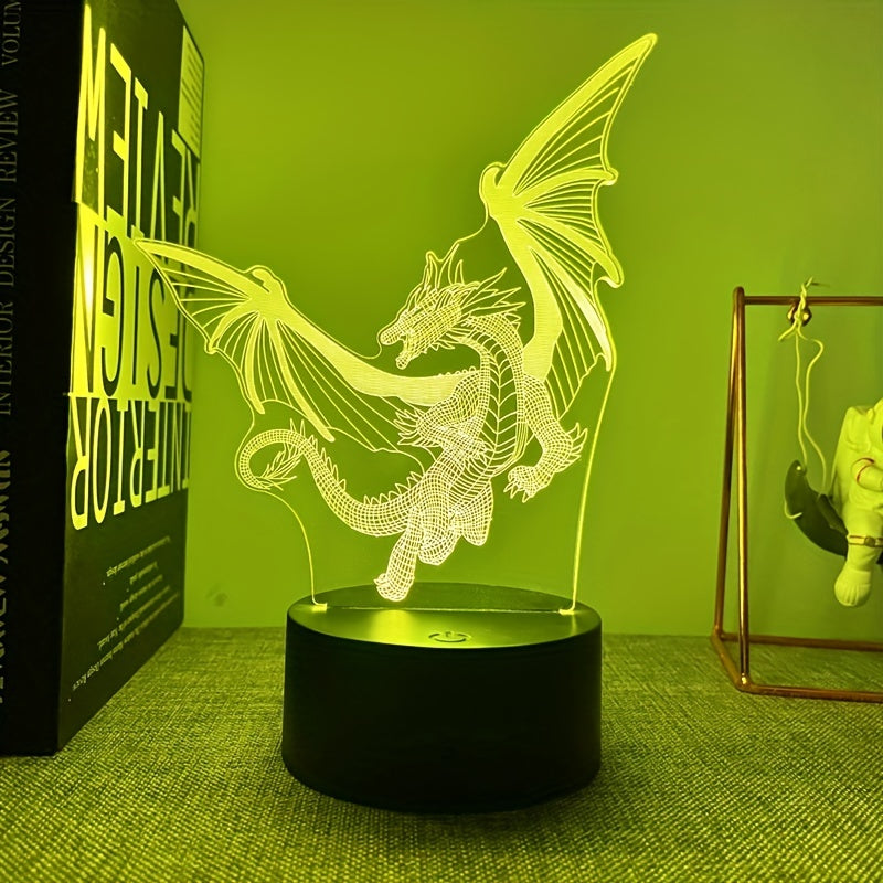 DinoGlow Lamp – 3D Night Lamp with RGB Light