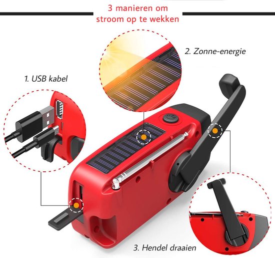 RescueReady - Compact Emergency Radio with USB Charging