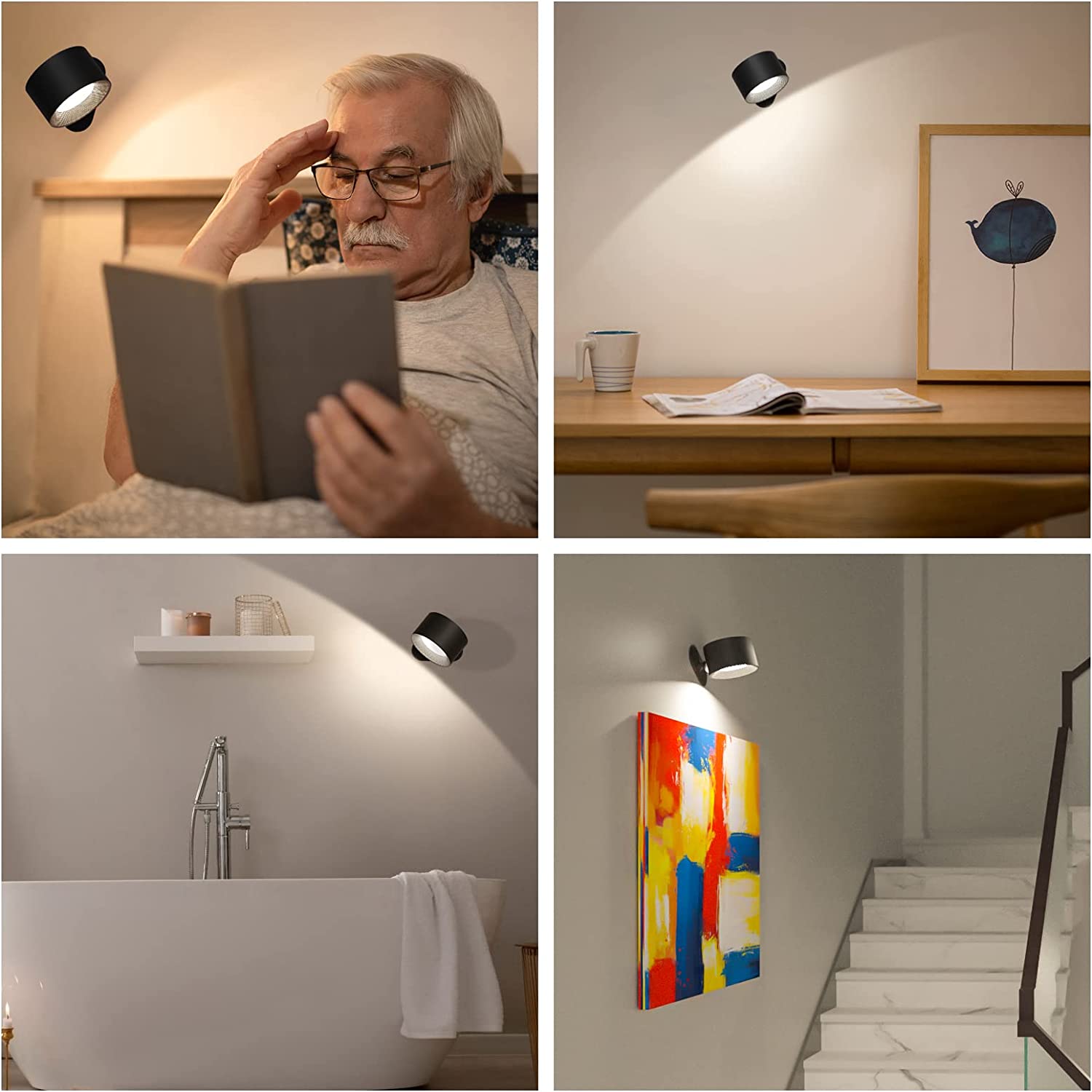 360° Wall Lamp - Wireless Rechargeable Wall Lamp