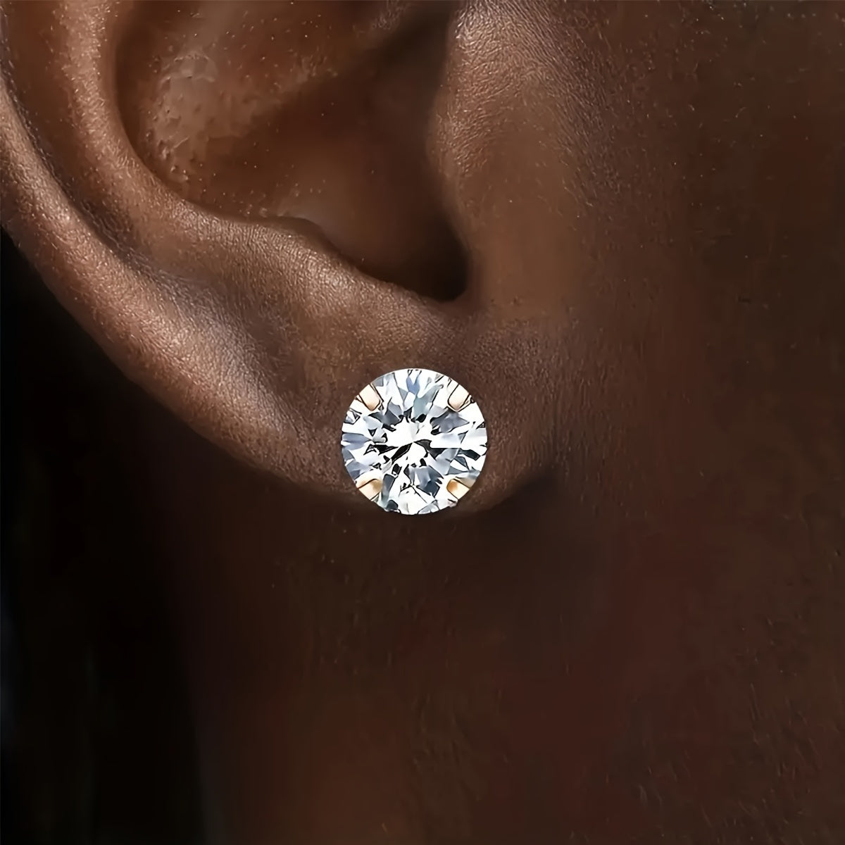 Lumen Sparkle - Timeless Titanium Zirconia Earrings