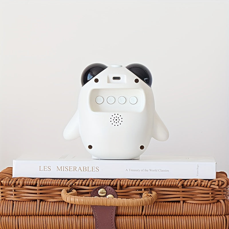 PandaGlow Clock - Cute Rechargeable Alarm Clock with Temperature