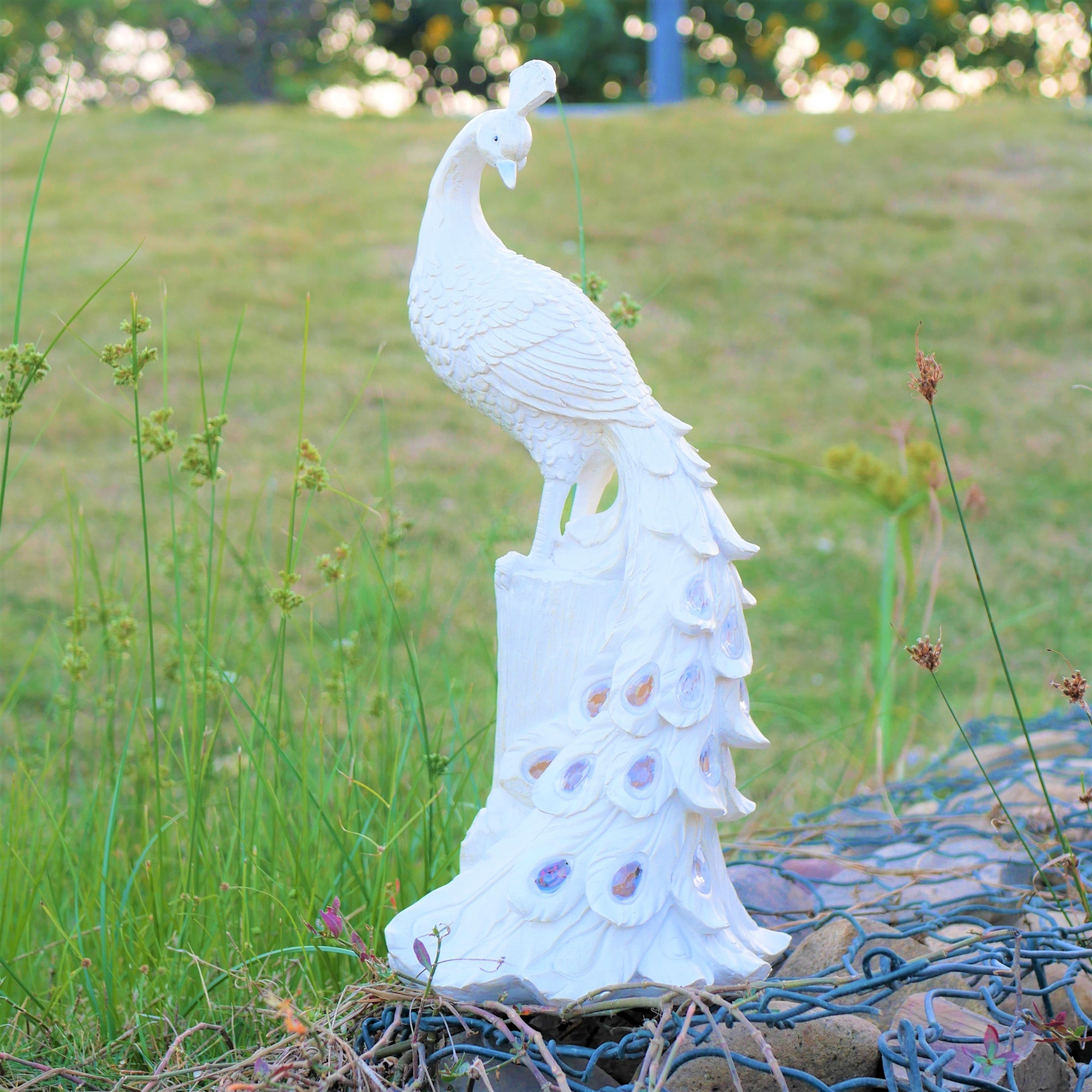 OlarPeacock – Färgglad Solenergi Trädgårdspik