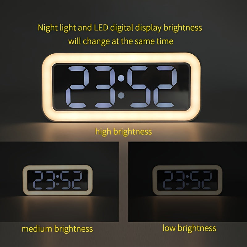 MirrorTime Alarm Clock - Stylish Digital Mirror Clock
